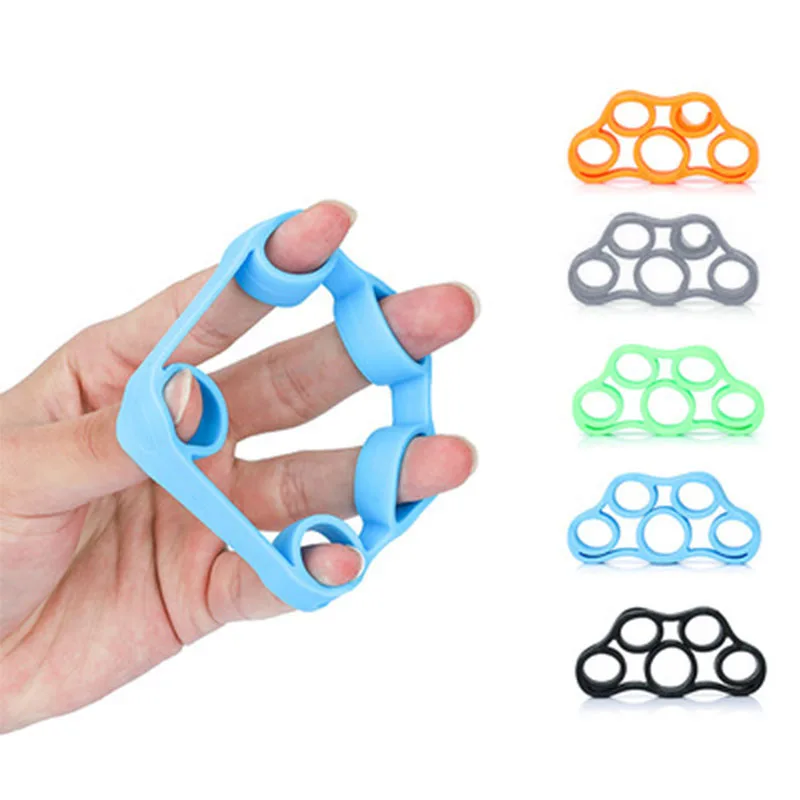 

Vinger Grijper Siliconen Hand Gripper Weerstand Band Hand Grip Pols Brancard Vinger Expander Sterkte Trainer Oefening
