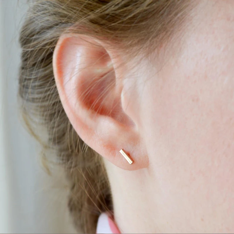 Женские серьги Laramoi свадебные вечерние длинные в полоску из нержавеющей стали с