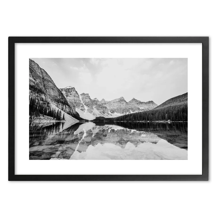 Черно белый Горный пейзаж фотография настенная бумага живопись настенные