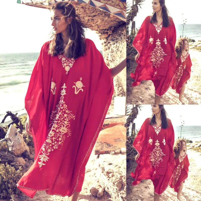 2019 Семейные комплекты в богемном стиле для мамы и дочки с v образным вырезом