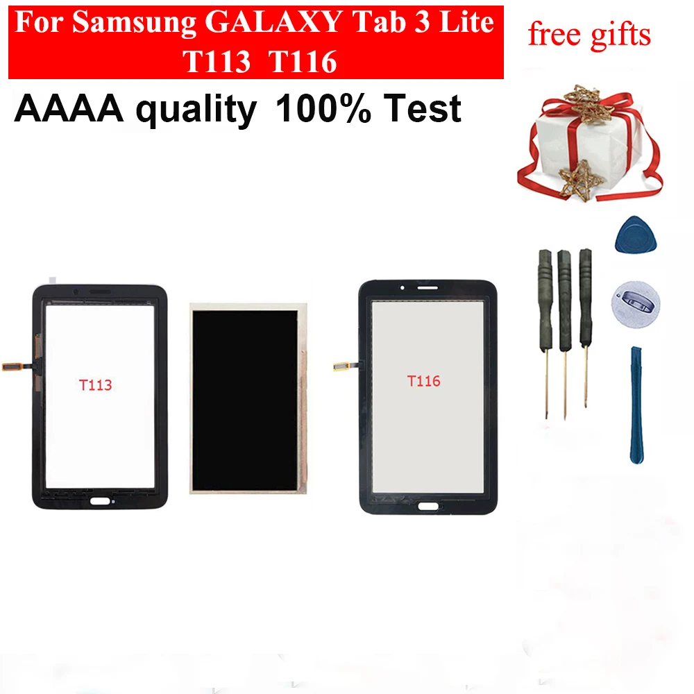 Для samsung GALAXY Tab 3 Lite sm t113 T116 T110 T111 сенсорный экран дигитайзер + ЖК дисплей