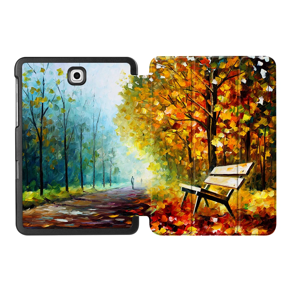SS15 MTT чехол с масляным рисунком для samsung Galaxy Tab S2 8,0 ''SM-T710 T715 из искусственной кожи откидной смарт-чехол защитный чехол T713 T719 - Цвет: SS15