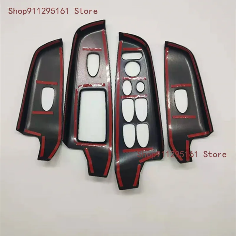 

For Honda Civic 2006 2007 2008 2009 2010 2011 4pcs Door Window Control Glass Switch Lift Button Cover Trim Carbon Fiber RHD car