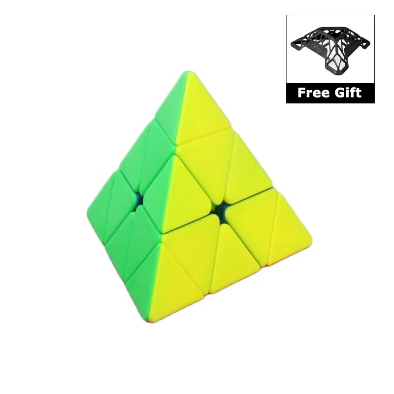 

YJ YONGJUN GuanLong 3x3x3 Пирамида магический куб 3x3 скоростной пазл искусственная Головоломка обучающие игрушки для взрослых и детей