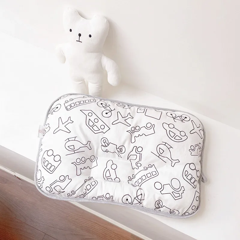 Чистый хлопковый детский подушка детский сад стирать родителей и ребенка супер удобные короткие постельные принадлежности на четыре сезона.