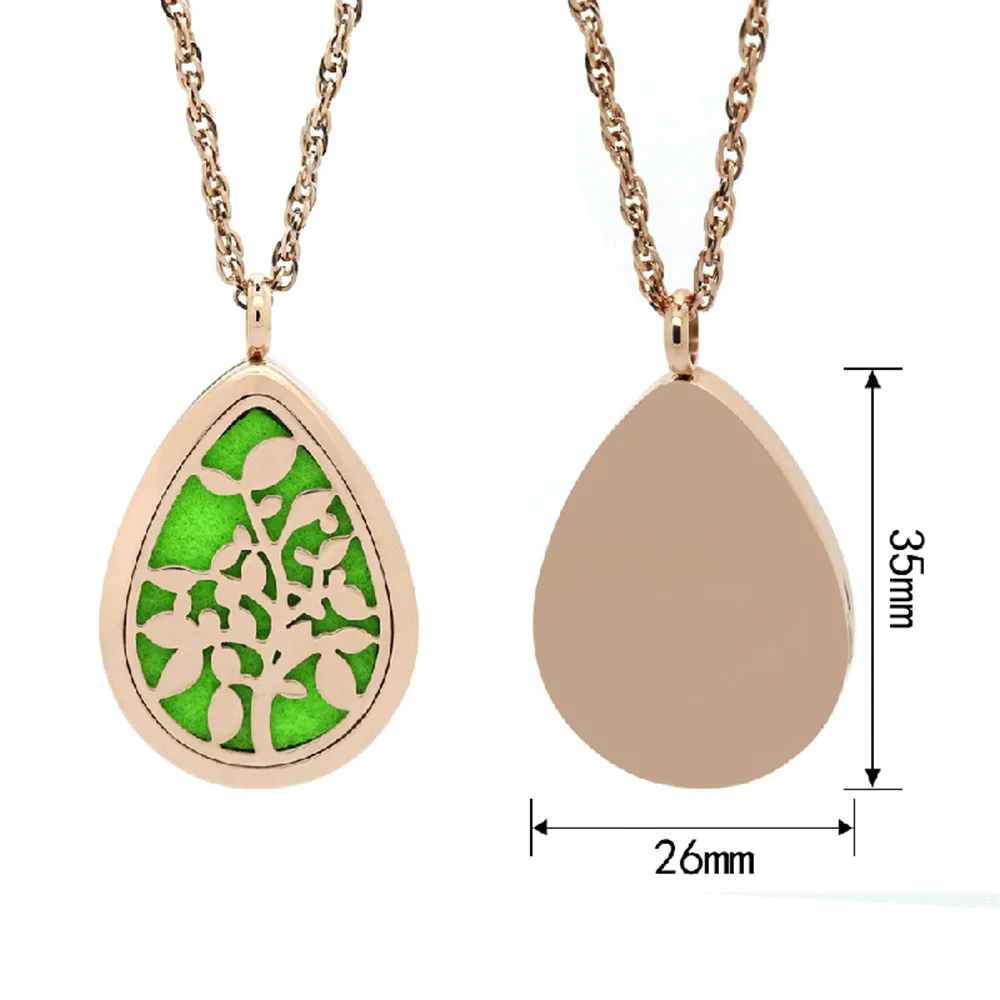 BOFEE Подвеска из нержавеющей стали Древо жизни ожерелье цепочка с медальоном