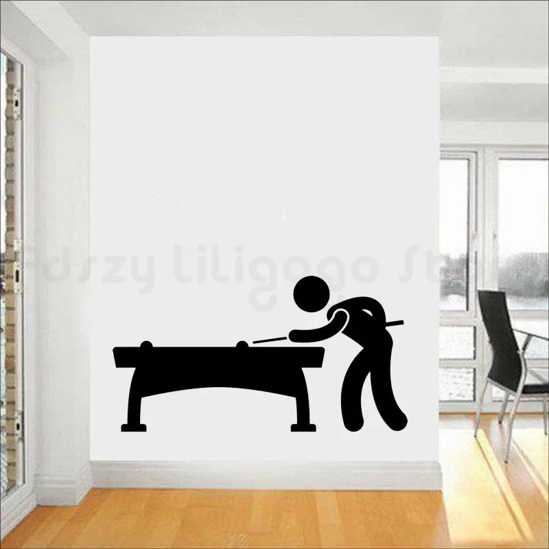 Настенные наклейки для паба игры в winylu Мультяшные спортивные хобби настенные