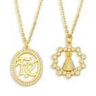 Женское позолоченное ожерелье с фианитами, nkev62