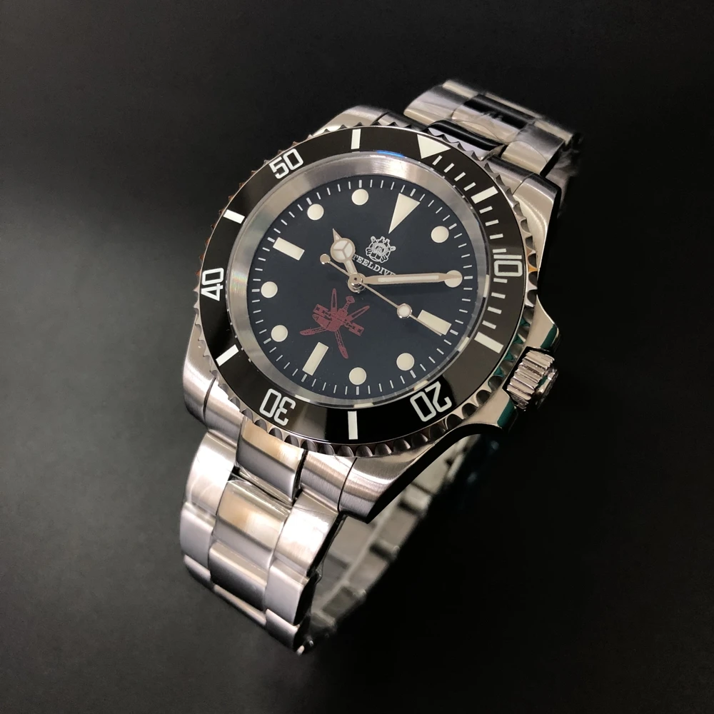 

STEELDIVE Official Men's Top Luxury 20ATM 316L Stainless Steel Ceramic Bezel NH35 Luminous Sportsmen Dive Watch SD1954