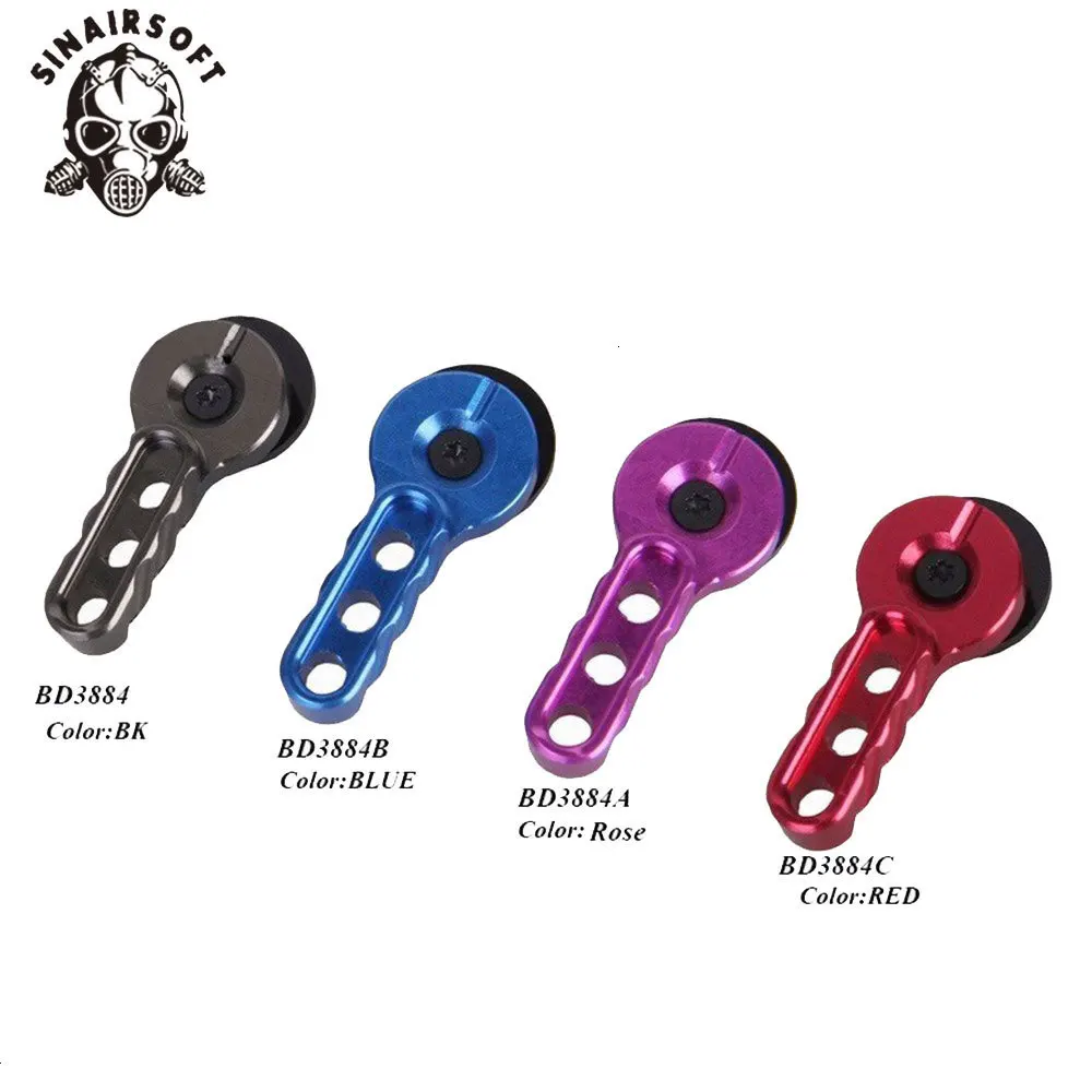 Улучшенный безопасный алюминий с ЧПУ обработанный селектор рычаг селектор переключатель набор для страйкбола M4 AEG красочные черный синий красный