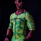 Костюм для триатлона мужской, зеленая одежда с коротким рукавом и надписью Love The Pain, одежда для велоспорта