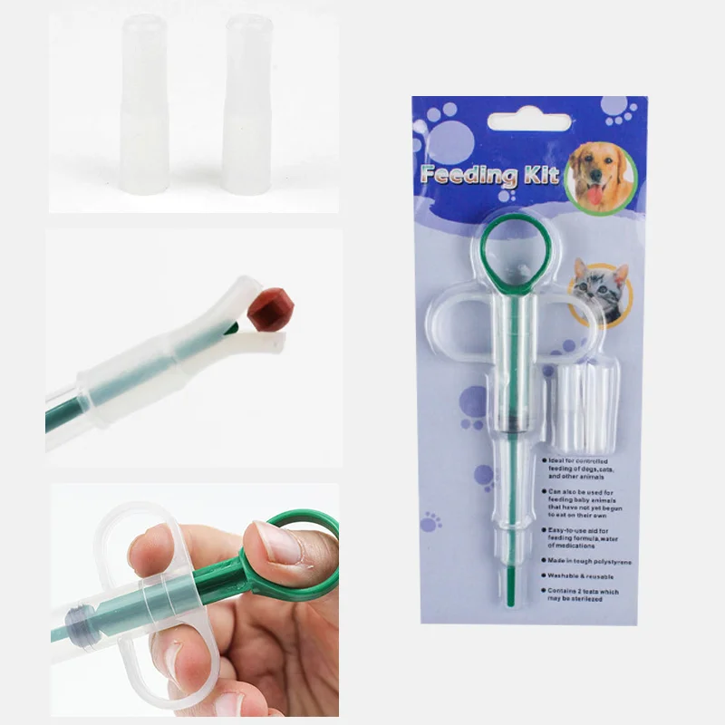 1 шт. набор для кормления собак кошек щенков дозатор таблеток | Дом и сад