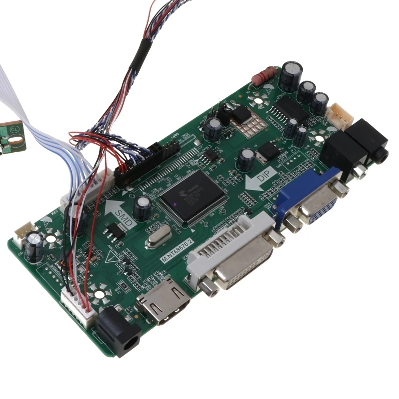 

P82F Controller Board LCD HDMI DVI VGA Audio PC Module Driver DIY Kit 15.6" Display B156XW02 1366X768 1ch 6/8-bit 40 Pin Panel