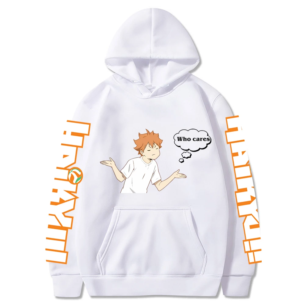 

Мужские толстовки большого размера с рисунком Аниме Haikyuu, Мужской Повседневный пуловер для волейбола, младшей хинаты, шоё, графика, Свитшот