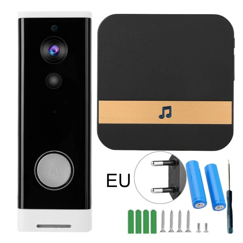 Беспроводной дверной звонок с Wi-Fi для смартфона видео камера двусторонний