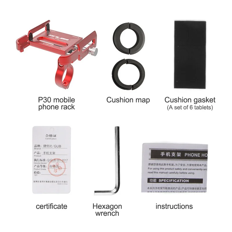 

Aluminum Alloy Bike Phone Holder Universal Motocycle Bicycle Mobile Phone Mount Adjustable Handlebar Bracket for iPhone Samsung