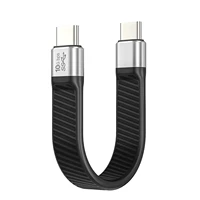 usb c to usb cable 0 43ft 13cm short type c cable 100w fast charging 10gbps data transfer 4k 60hz display for macbook tablet