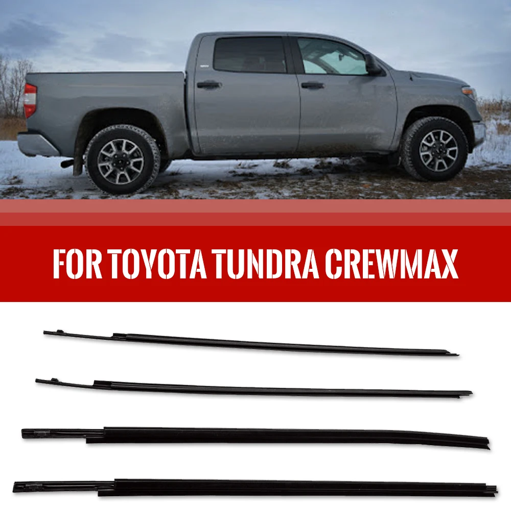 

Уплотнители для наружного окна Toyota Tundra CrewMax 07-19, 4 шт.