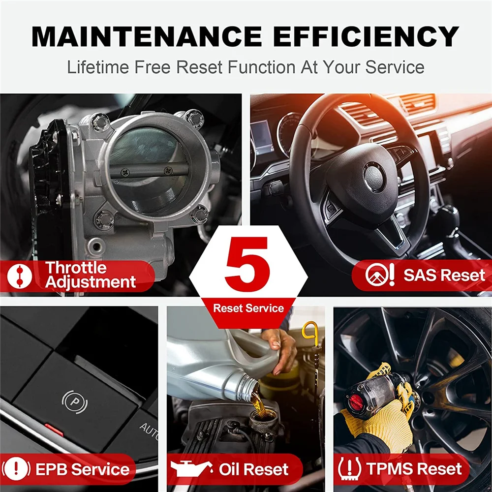 ThinkScan SR6 OBD2 сканер ABS SRS BCM система передачи TPMS считыватель кодов вся бесплатное
