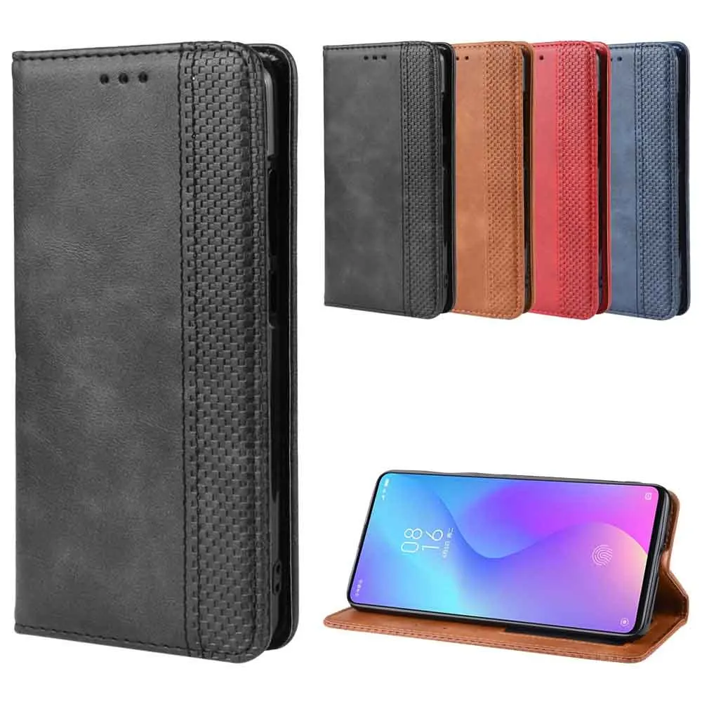 Кожаный чехол для телефона Xiaomi Redmi K20 K20pro/Note 6 pro/Play back чехол-кошелек с подставкой