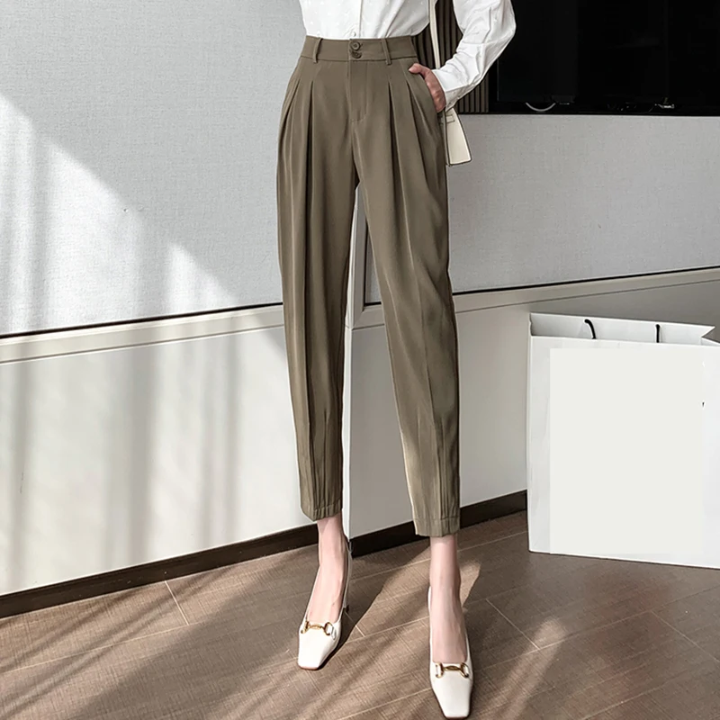 Новинка весна-осень 2021 рабочая одежда повседневные Костюмные брюки женские