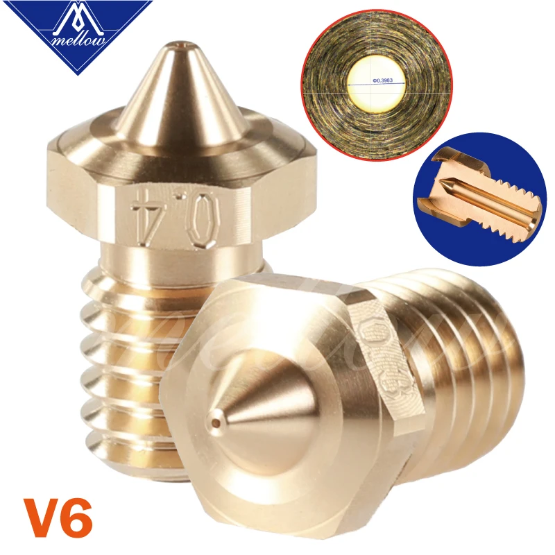 1 шт. высококачественные острые насадки NF V6 Hotend E3D для сопел 3D принтера BMG