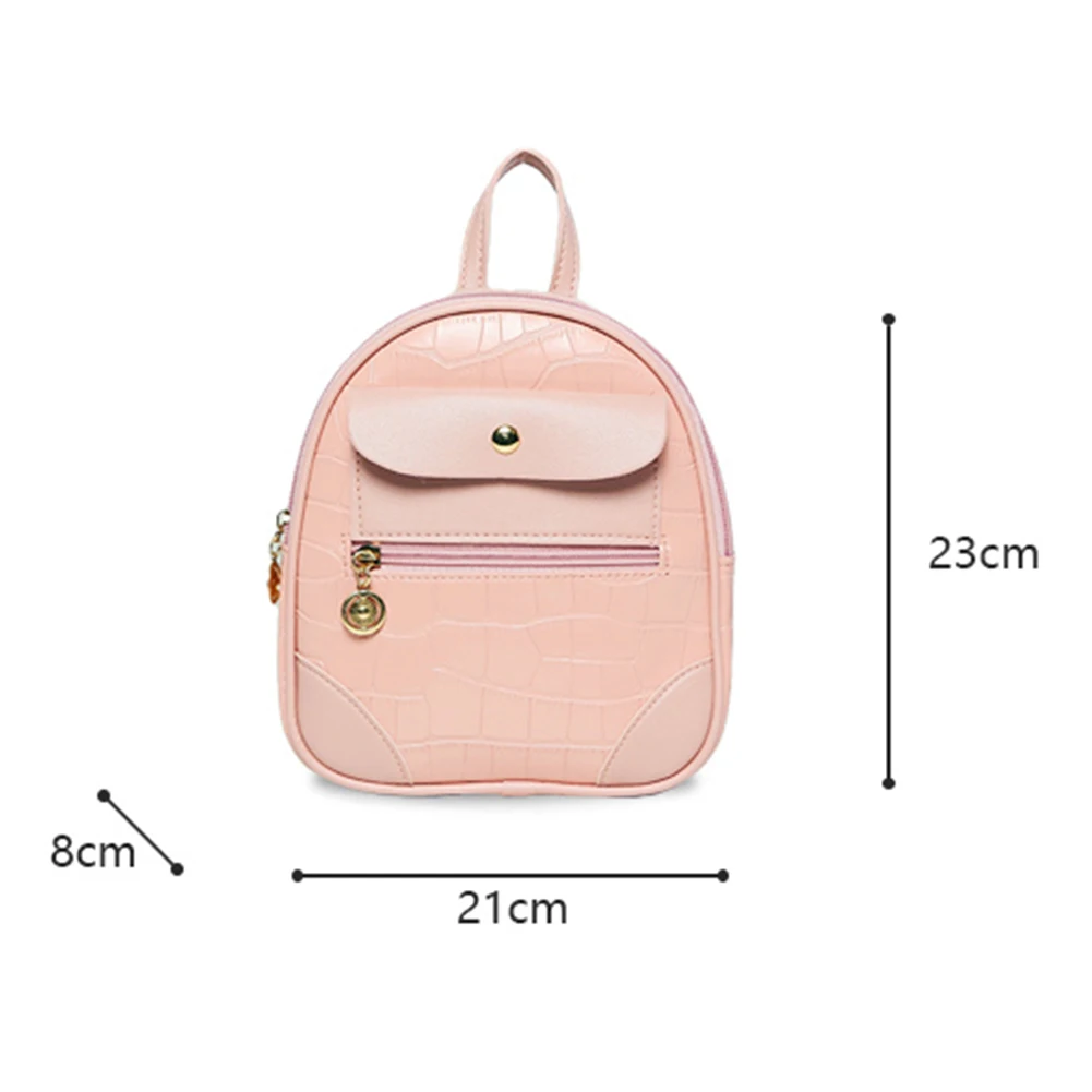 

Fashion Alligator Pattern Backpack Casual Women Kids Girls Mini PU Leather Satchel Travel Daily Casual Commuter Shoulder Bagpack