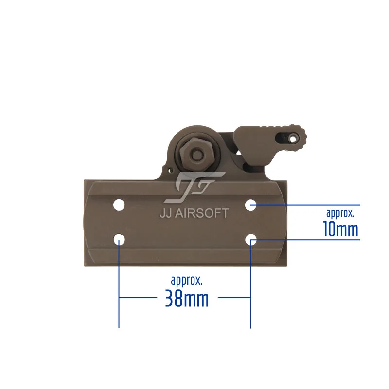 TARGET QD Riser Mount for JJ Airsoft T1 / T-1 T2 T-2 TR02 Red Dot (Black/Tan) LT660 LT660HK LT661 | Спорт и развлечения