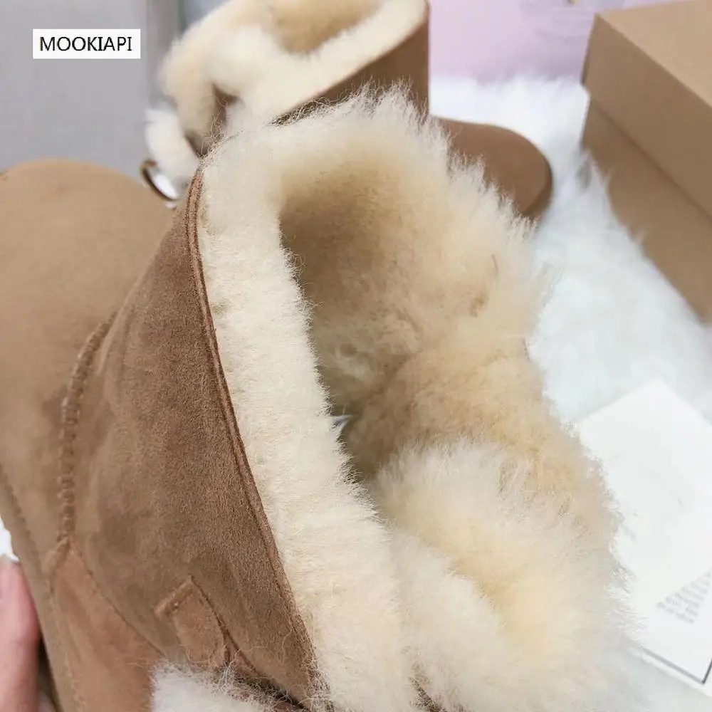 2019 г. Австралийский бренд зимние сапоги высокого качества натуральная овчина