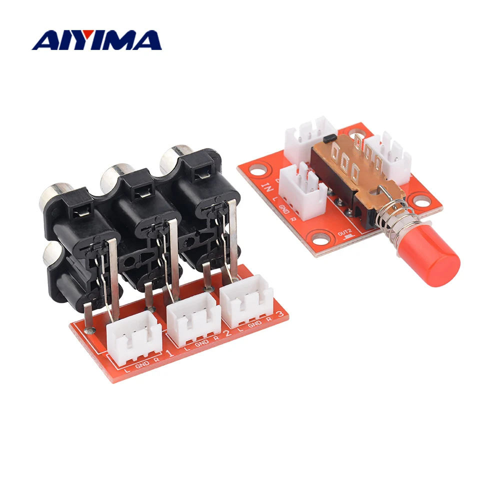

AIYIMA Power Amplifier Audio Input Signal Switching Board 2 Way Audio Signal Switching For Home Sound Amplifiers