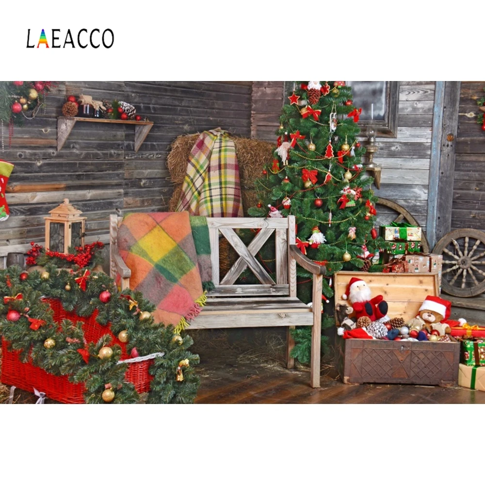 Laeacco рождественские фотофоны для фотосъемки с изображением искусственного окна