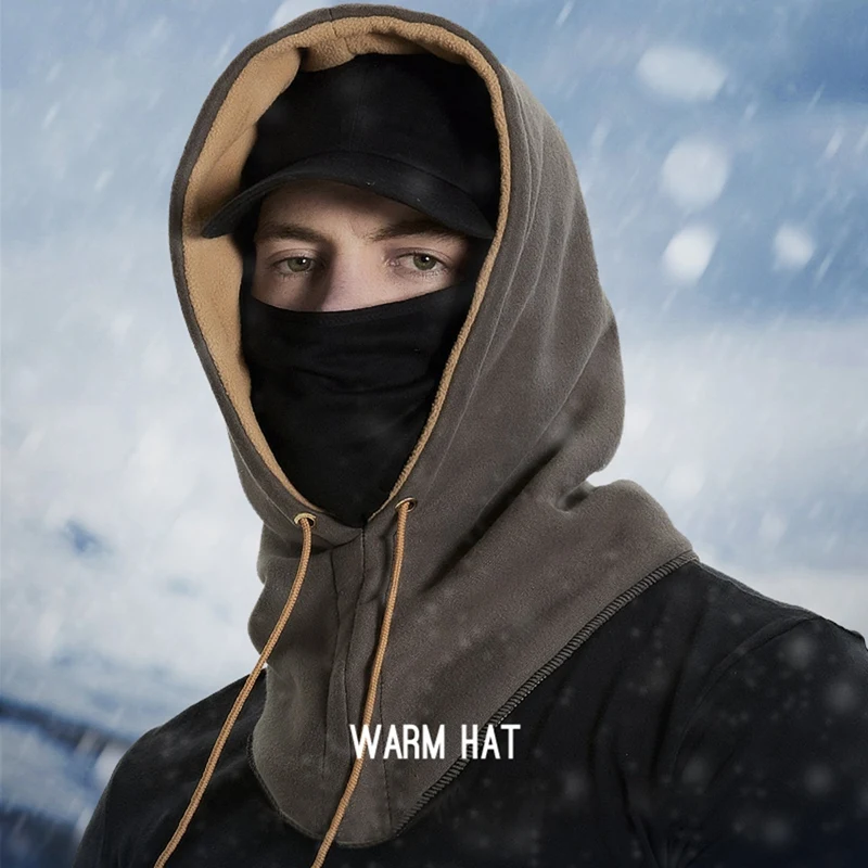 

Winter Ski Mask Balaclava Face Mask Fleece Balaclava Hood Anti-dust Windproof Thermal Head Warmer Helmet for Men Women