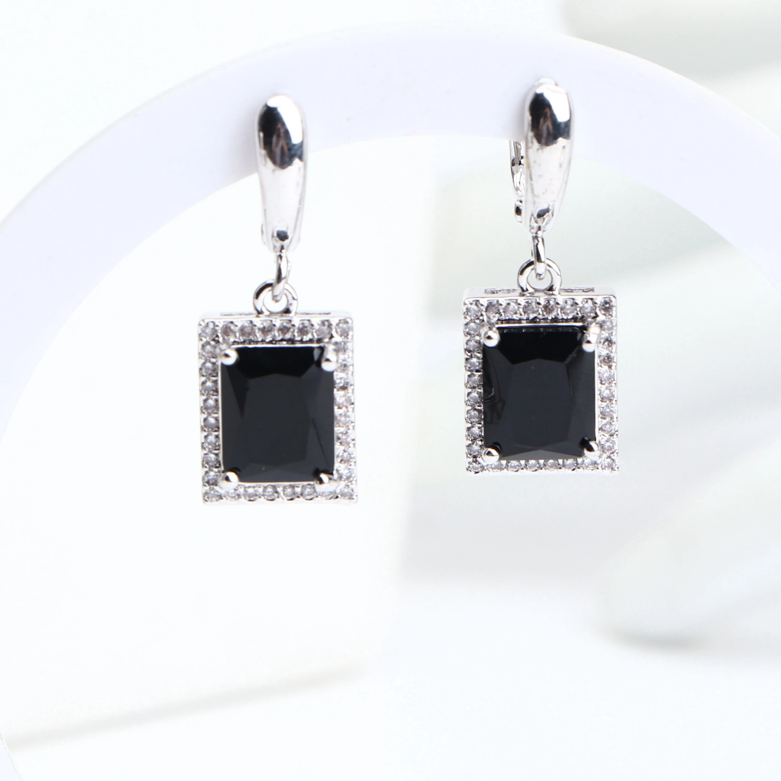 Женские Ювелирные наборы из стерлингового серебра 925 пробы свадебные серьги