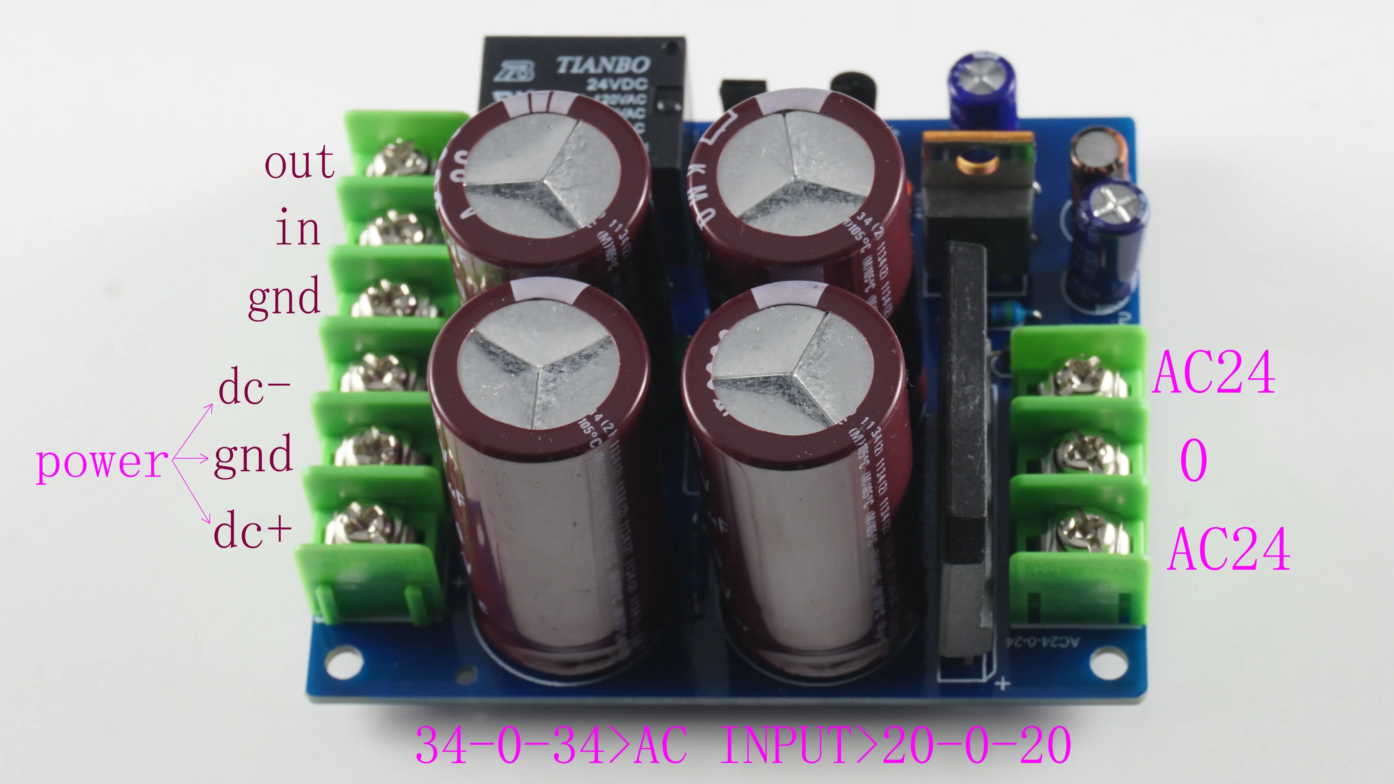 L MX Series 50V 3300 мкФ * 4 DIY наборы/готовая плата источник питания выпрямителя Mono channel с