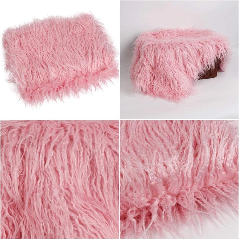 Accesorios de fotograf&iacute;a para reci&eacute;n nacidos, envoltura envolvente para beb&eacute; + manta + conjunto de diadema, accesorios de ropa para sesi&oacute;n de fotos de ni&ntilde;os-5