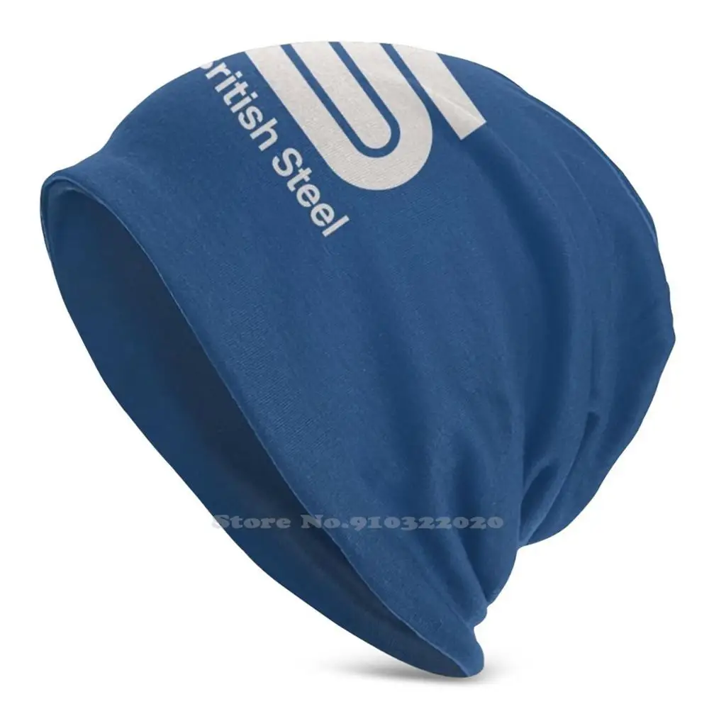 Стальная вязаная шапка теплая шапка-бини уличные шапки классический логотип