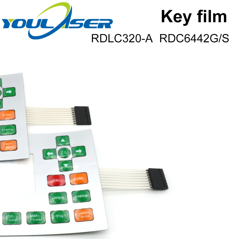Ruida interruptor de membrana para RDLC320-A RDC6332G RDC6332M RDC6442S RDC6442G clave película para teclado máscara