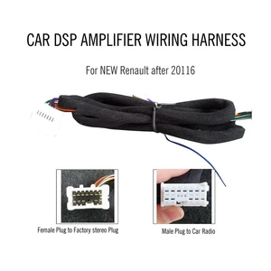 Car DSP amplifier wiring harness fit for Renault series   for new Renault up 2016