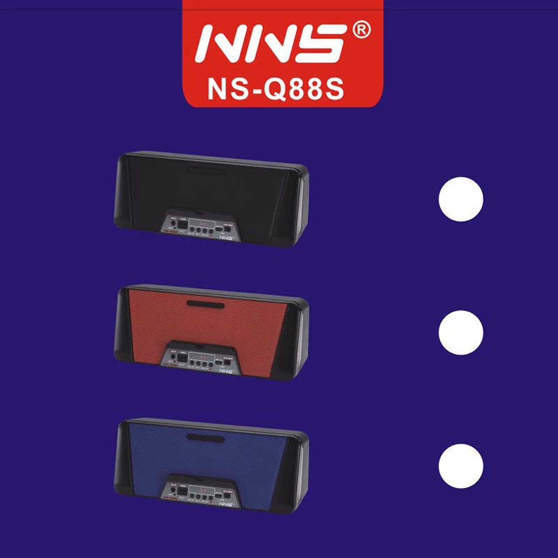 NNS NS-Q88S портативный цифровой fm-радио Bluetooth динамик стерео громкий с ЖК-дисплеем