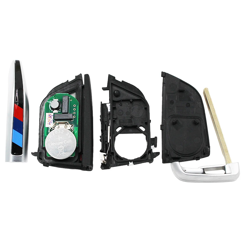 Черный 3 + 1 кнопки умный дистанционный ключ брелок от машины 315 МГц 7953P чип для BMW 2 4