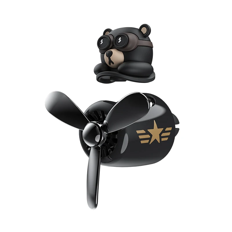 

Little Bear Pilot Car Air Freshener Pilot Rotating Propeller Air Outlet Fragrance Flavoring In The Car Goods Accessories