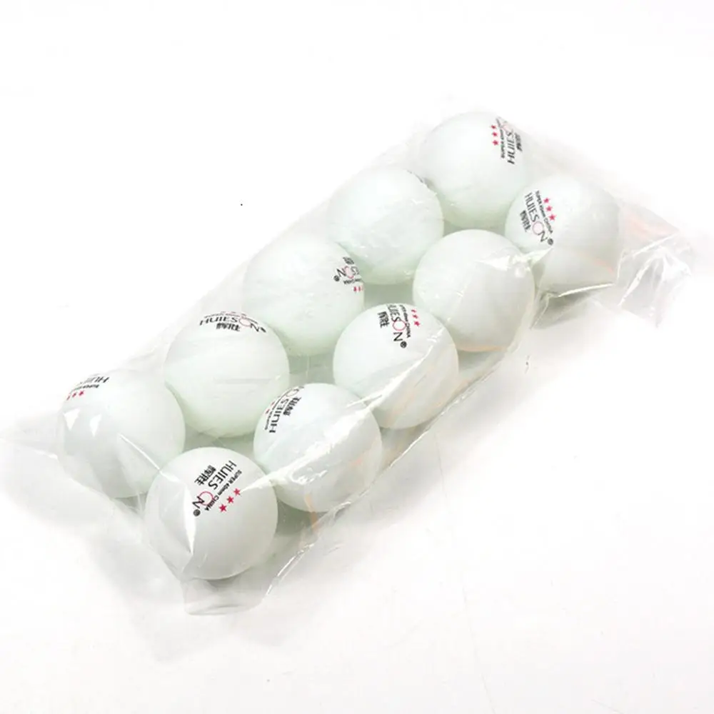 

For HUIESON 10pcs/Bag 3 Star Professional Table Tennis Ball 40mm + 2.9g Ping Pong Balls for Competition,Training Balls