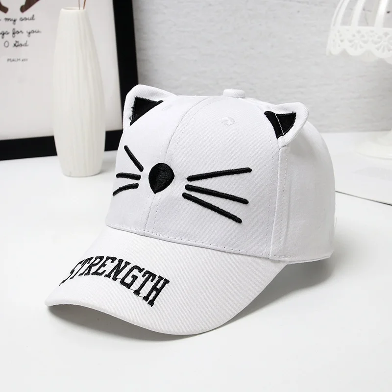 4 цвета Casquette хлопковая кепка с острым носком для детей 3-7 лет Детская кроликом