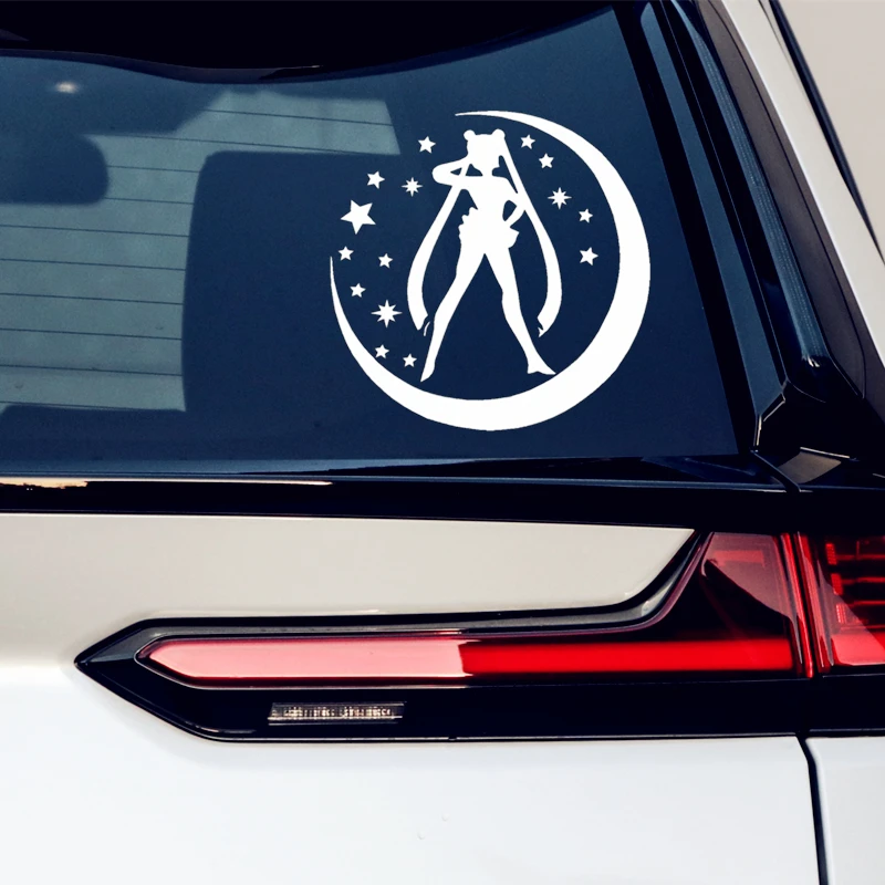 

Car Stickers Sailor Moon Tsukino Usagi Star Beauty Lovely Cute Cartoon Creative Decoration Windshield Auto Tuning Styling D20