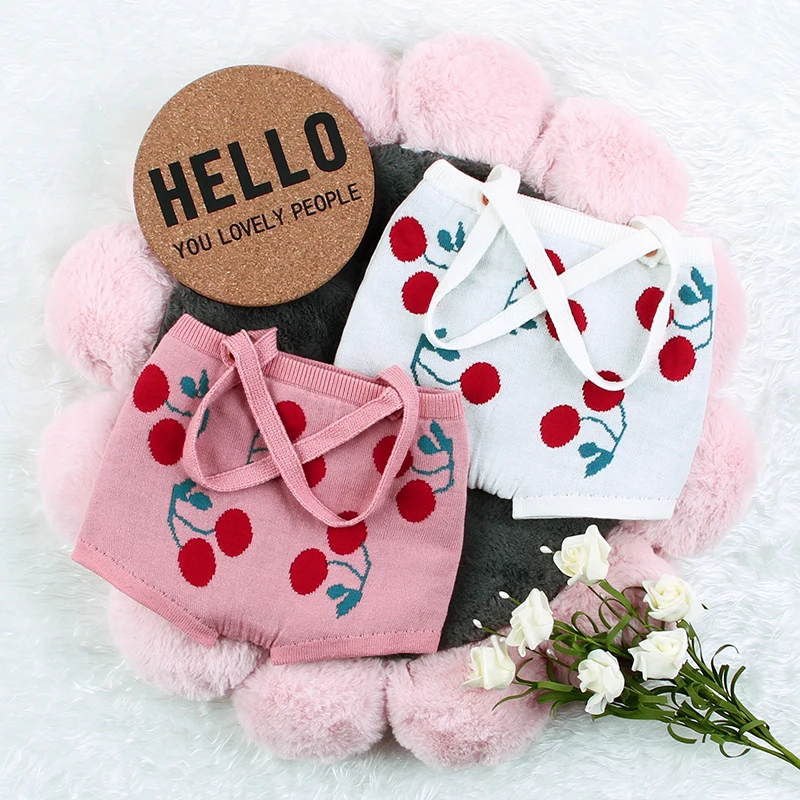 Дети новорожденный ребенок брюки шорты хлопок вязаный детский комбинезон