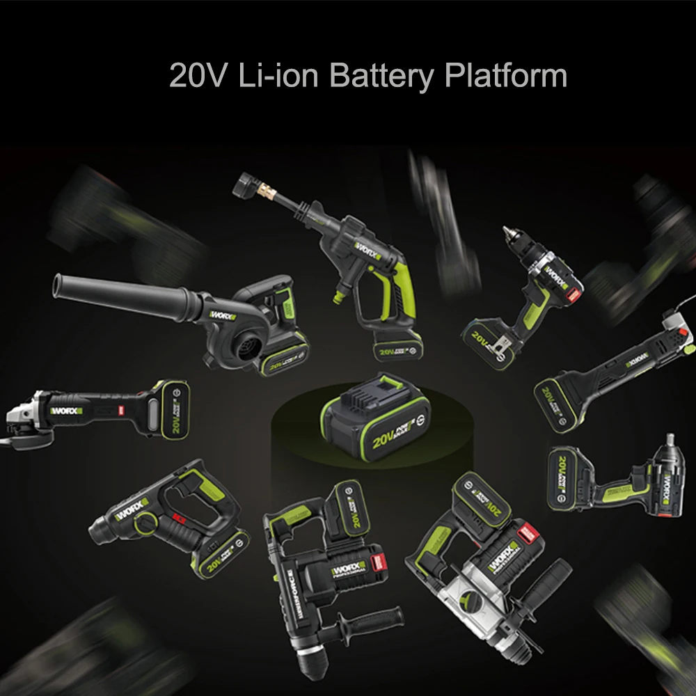 Гайковерт ударный WORX 20 в MAX литий-ионный бесколлекторный WU279 максимальный