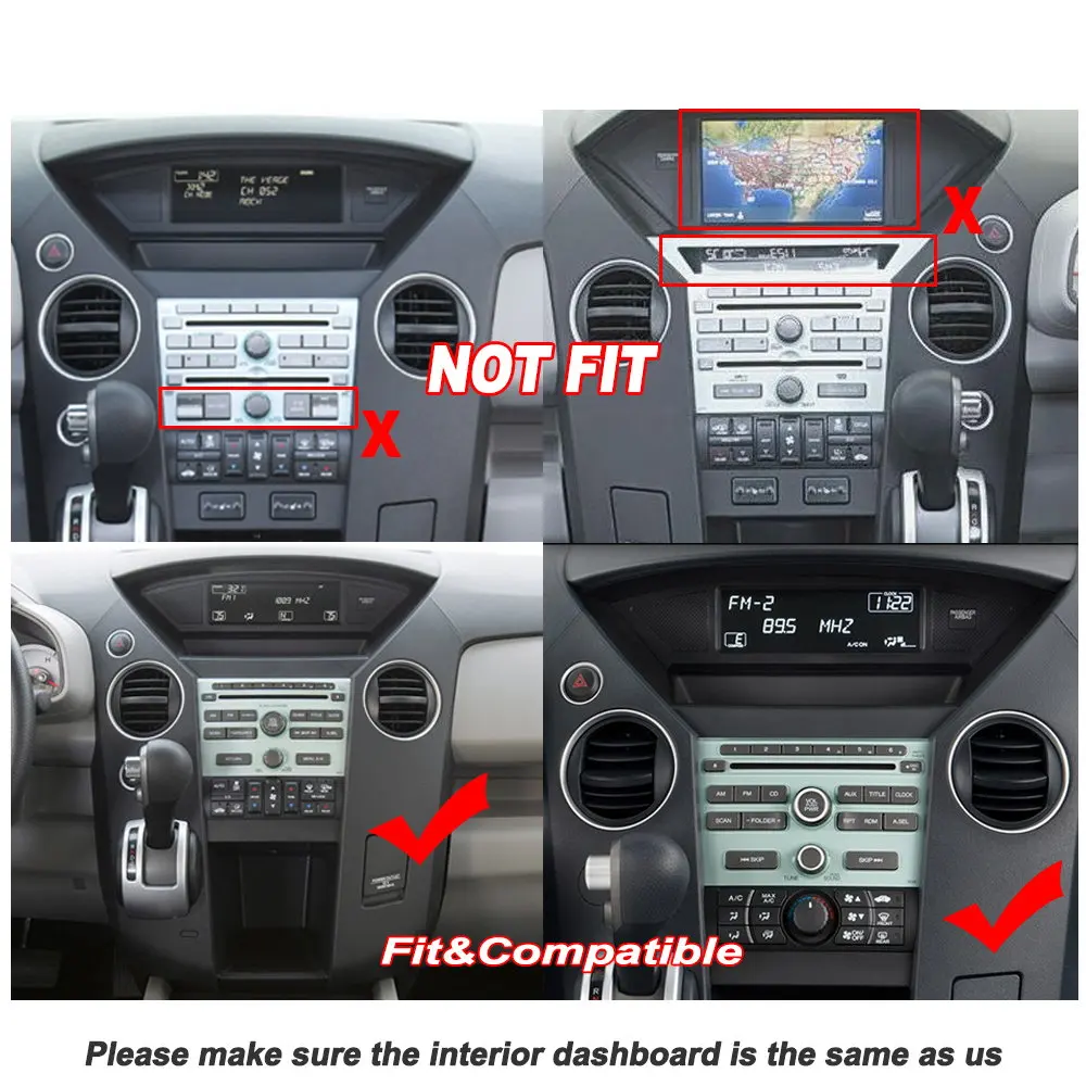 Автомобильный мультимедийный плеер для Honda Pilot 2009 2014 Аксессуары радио Android стрейч