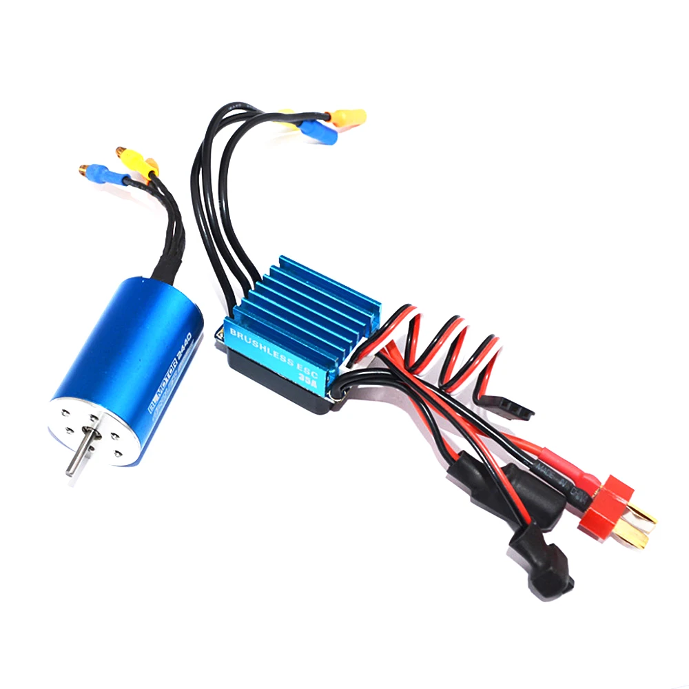 Бессенсорный бесщеточный двигатель RC 2440 6800KV / 4600KV 4000KV с 35A бесщеточным ESC для 1/14 1/16