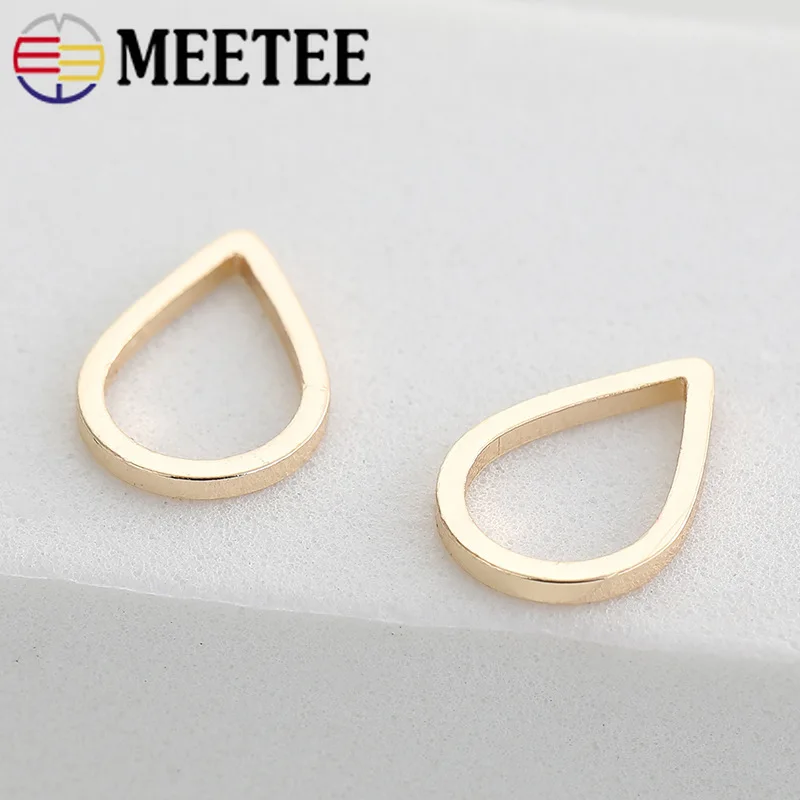 

20/50pcs Meetee 1cm Metal Ring Star Buckles Bag Sewing Decoration Ornaments Bags Make Supplies Hardware Rings Clasp Accessories