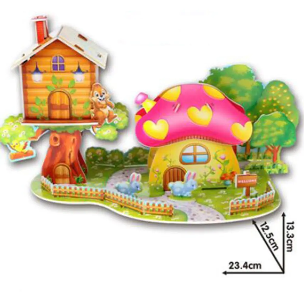 3D DIY головоломки настольные игры для детей детские игрушки строительные блоки